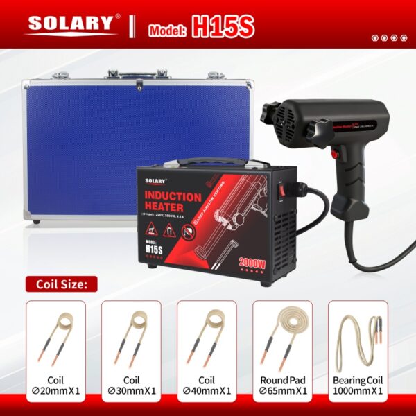 solary h15s infrared heater 1600w 2000w fast heating tool for bolts bearings screws automotive repair portable industrial use
