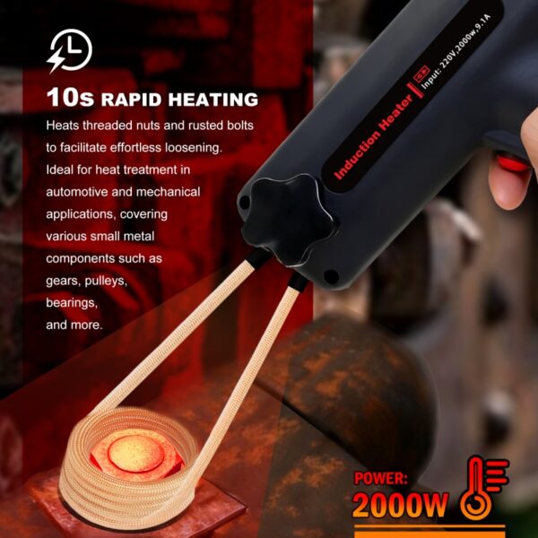 solary h15s infrared heater 1600w 2000w fast heating tool for bolts bearings screws automotive repair portable industrial use