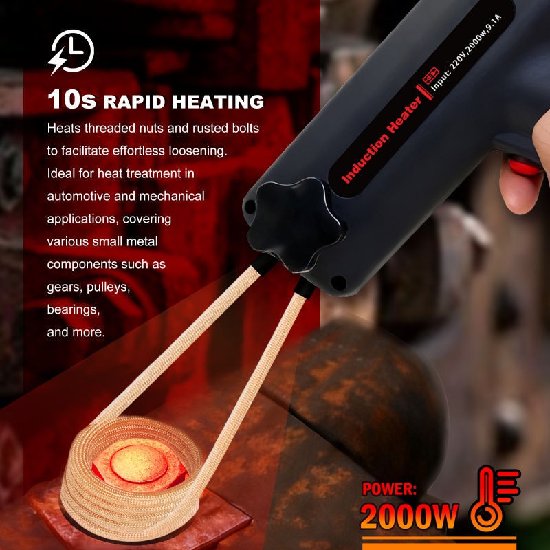 solary h15s infrared heater 1600w 2000w fast heating tool for bolts bearings screws automotive repair portable industrial use