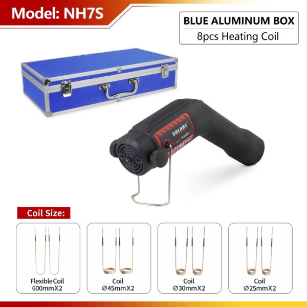 nh7s induction heater 1100w magnetic bolt heater for automotive repair and industrial maintenance