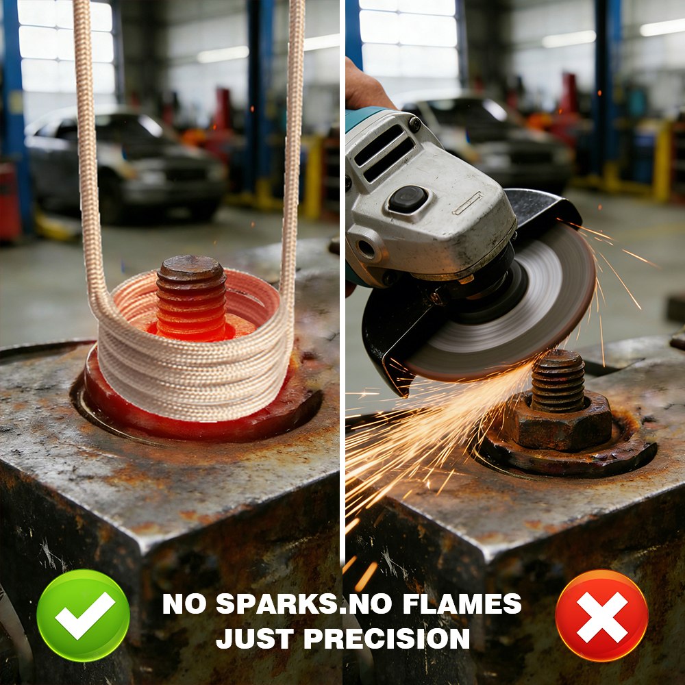 nh7s induction heater 1100w magnetic bolt heater for automotive repair and industrial maintenance