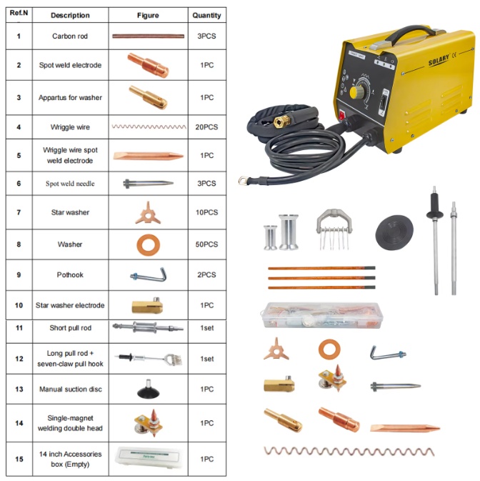 solary 5610 dent puller car repair tools auto quick dent puller car pulling machine car dent puller