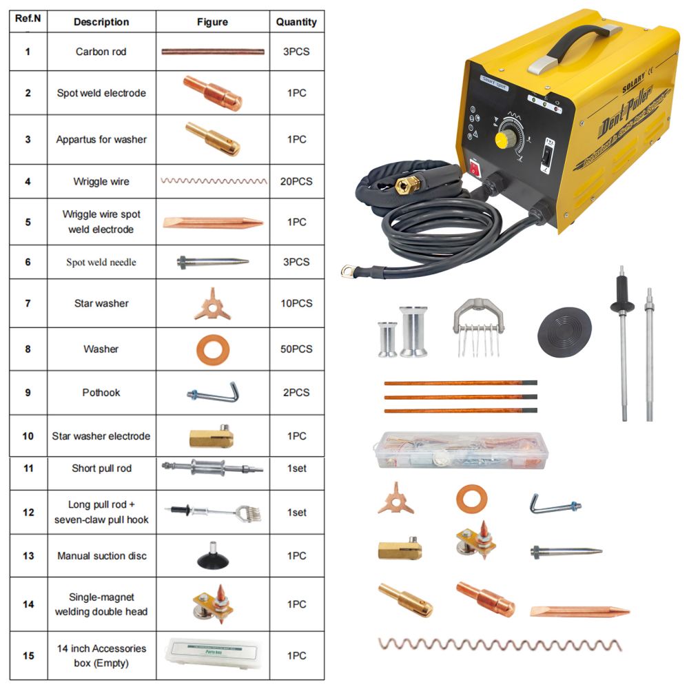 solary 5610 dent puller car repair tools auto quick dent puller car pulling machine car dent puller