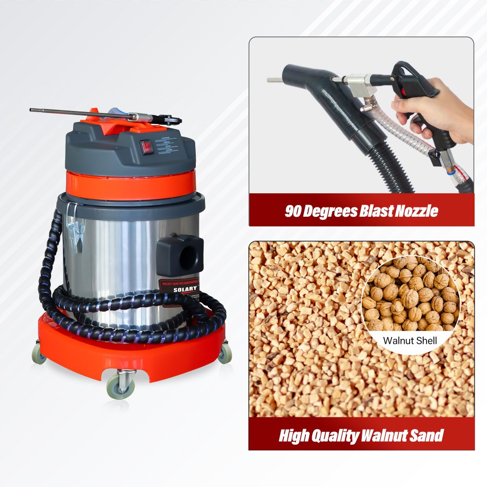 solary ec601 valve clean machine diesel walnut sand carbon deposition cleaner auto car engine washing intake pipe