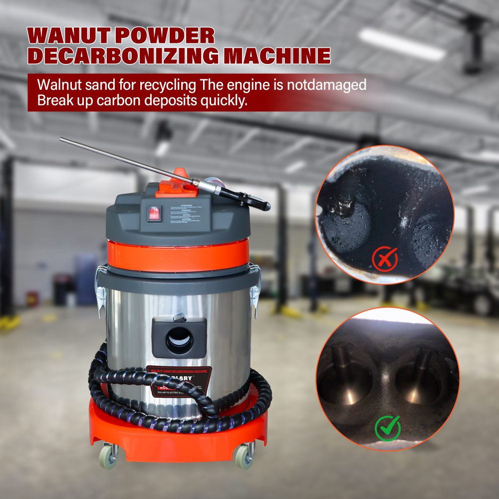 solary ec601 valve clean machine diesel walnut sand carbon deposition cleaner auto car engine washing intake pipe