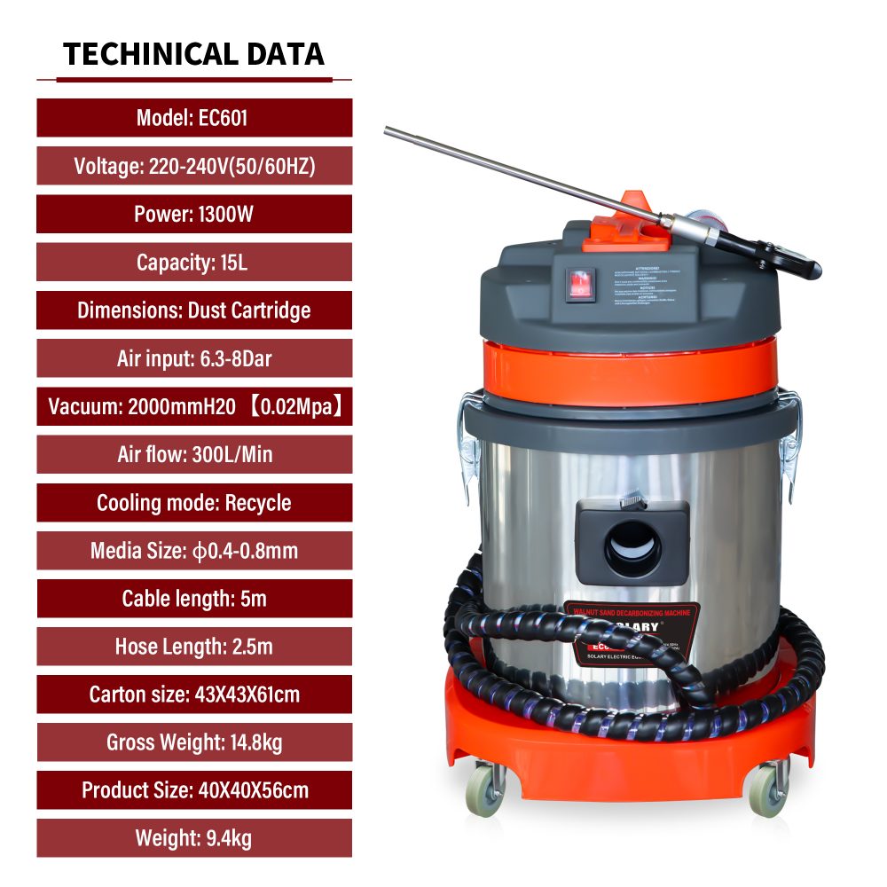 solary ec601 valve clean machine diesel walnut sand carbon deposition cleaner auto car engine washing intake pipe