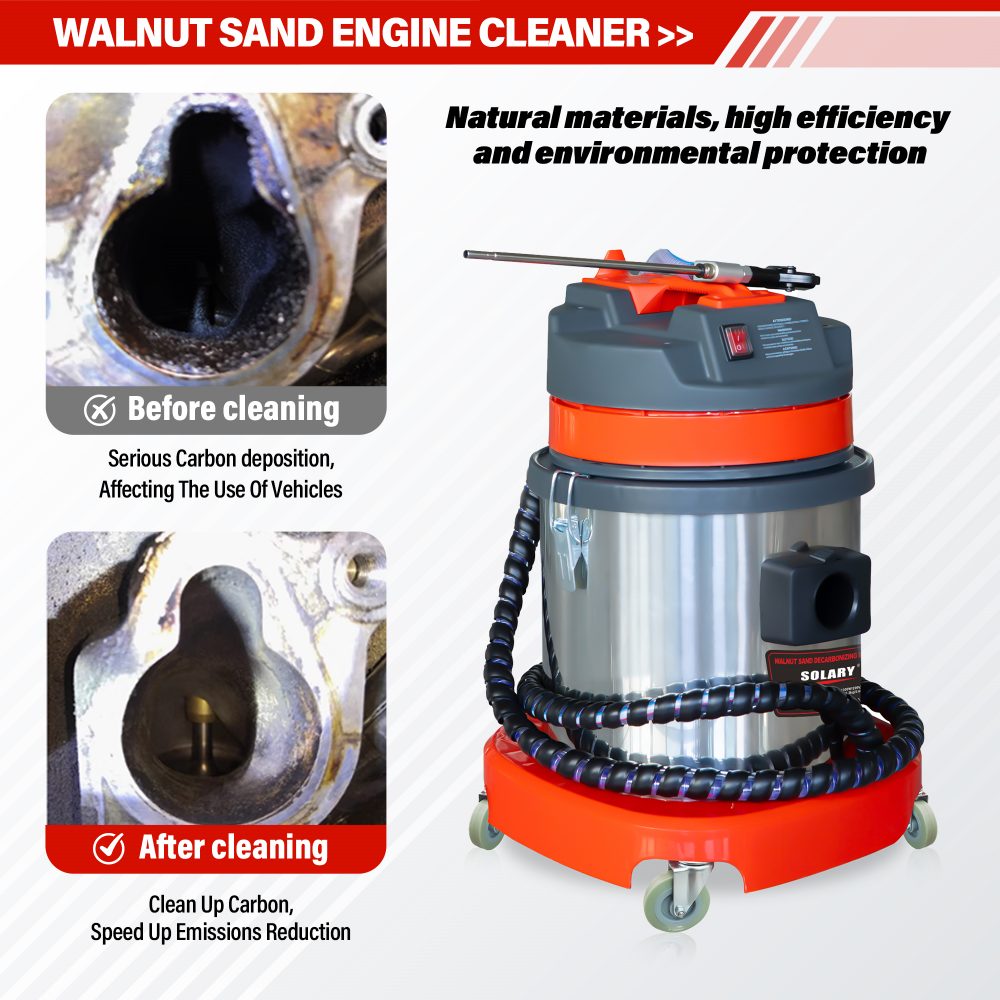 solary ec601 valve clean machine diesel walnut sand carbon deposition cleaner auto car engine washing intake pipe