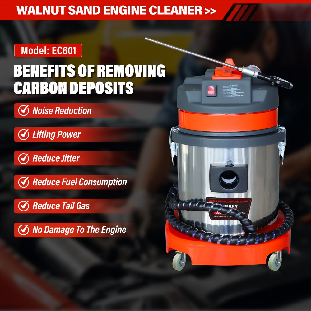solary ec601 valve clean machine diesel walnut sand carbon deposition cleaner auto car engine washing intake pipe