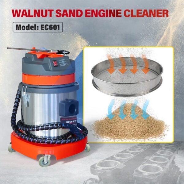 solary ec601 valve clean machine diesel walnut sand carbon deposition cleaner auto car engine washing intake pipe