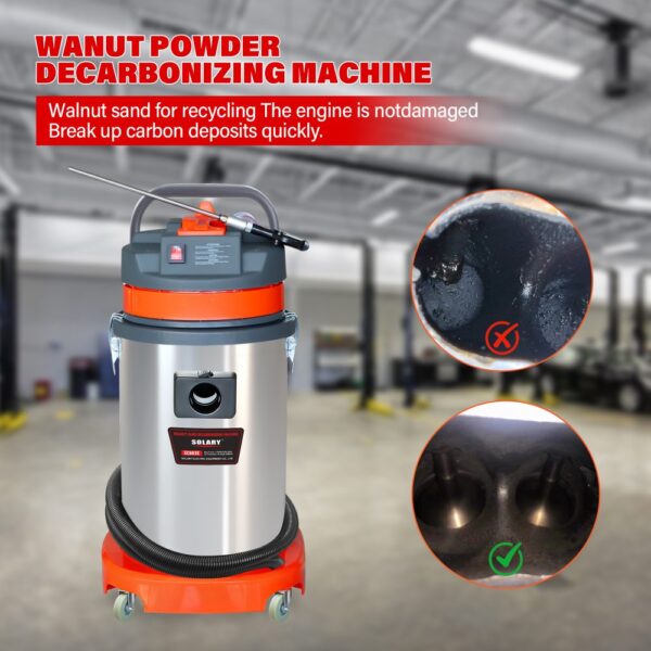solary ec603s walnut blaster for engine carbon cleaning