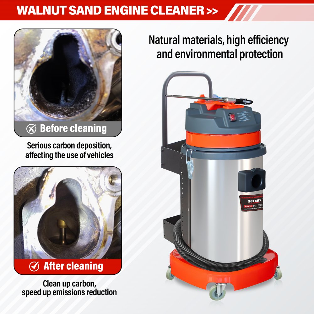 solary ec603s walnut blaster for engine carbon cleaning