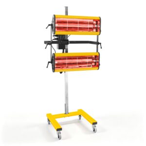 SOLARY B2DA Twin-Cassette Infrared Paint Dryer with Digital Timer